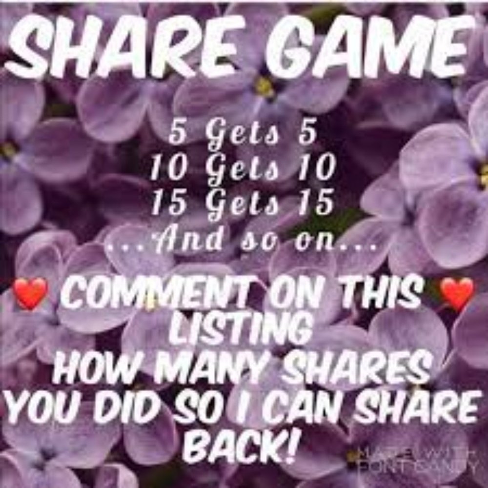 Share for Share 💕 Please comment below when done!